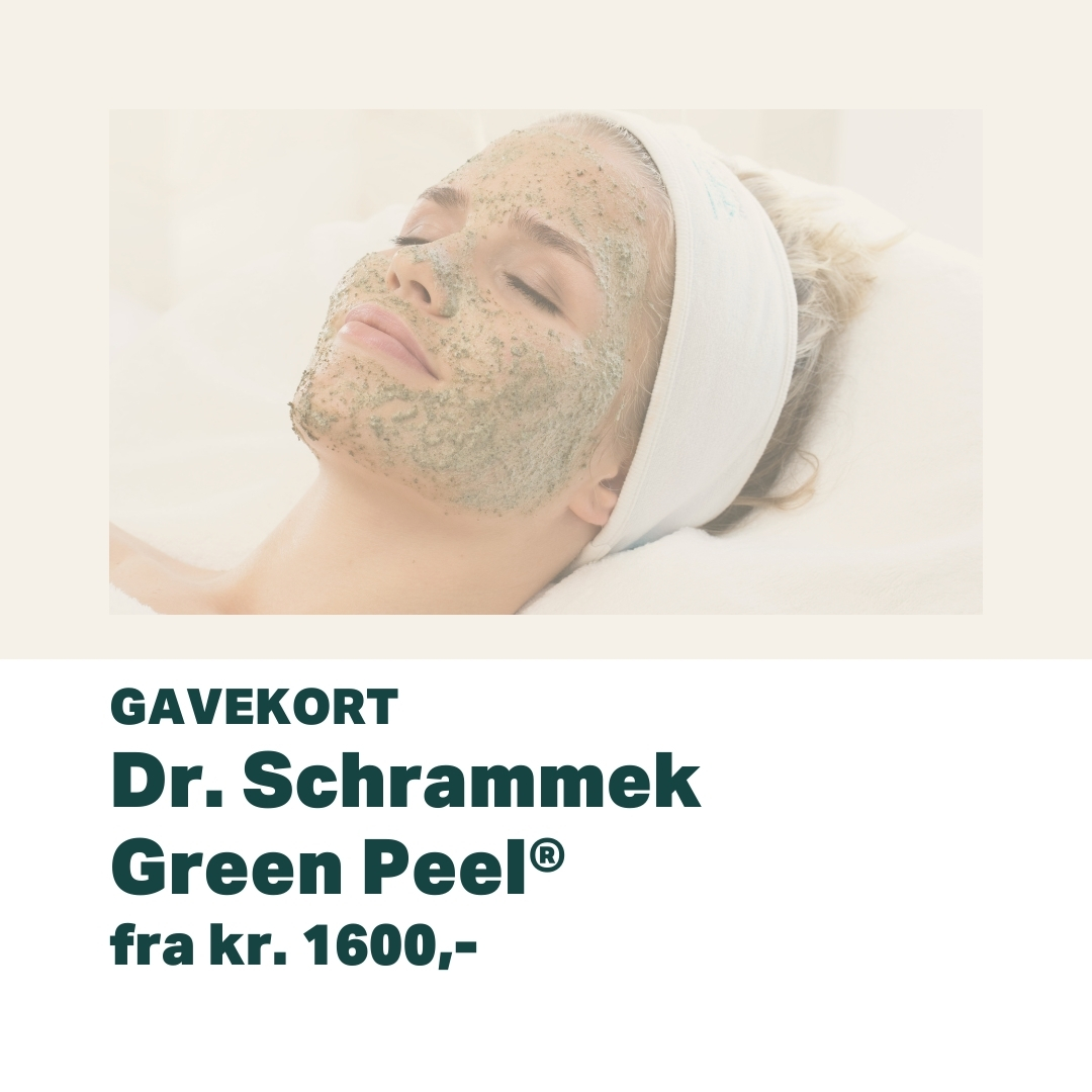 Gavekort Green Peel® Dr. Schrammek | Oslo Hudpleieklinikk Medispa Kvinne som får Dr. Schrammek Green Peel® urtepeeling hos Oslo Hudpleieklinikk Medispa.