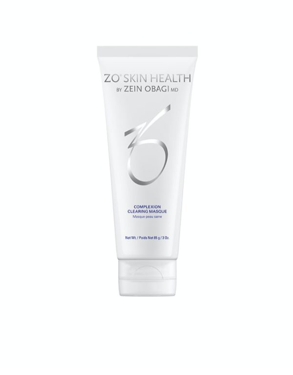 "Bilde av ZO Skin Health Complexion Clearing Mask i en elegant beholder, designet for å tilby en dyp rens og oljekontroll for fet og akneutsatt hud."