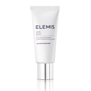 "Bilde av Elemis Skin Buff Peeling, elegant emballasje som fremhever produktets eksklusive og effektive formulering for hudfornyelse og forbedring av hudens tekstur."