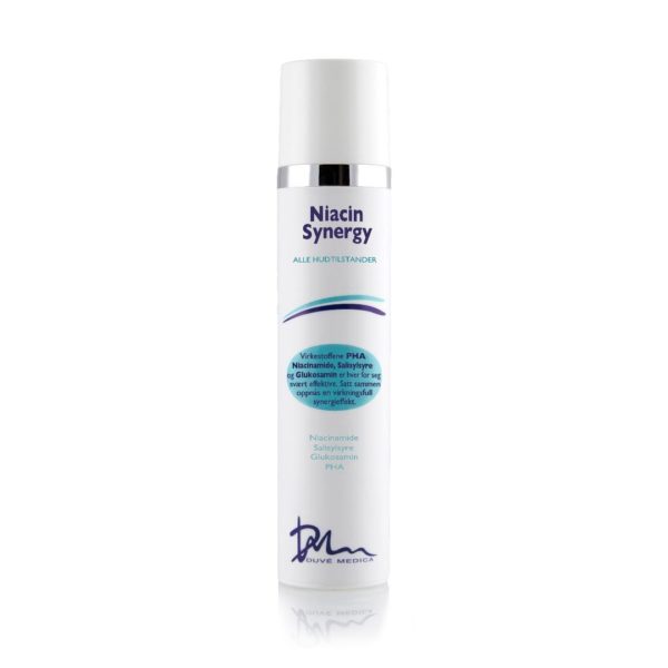 Duvé Medica Niacin Synergy 100ml niacin-synergyBilde av Duvé Medica Niacin Synergy flaske på en ren og moderne bakgrunn, understreker serumets elegante og effektive formulering for forbedret hudpleie
