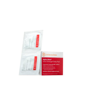 "Emballasje av Dr. Dennis Gross Alpha Beta™ Extra Strength Daily Peel Pads, klar til bruk for effektiv daglig eksfoliering og hudforbedring." 