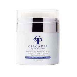 Bilde av Circadia Rose - Ease Relief Cream i elegante emballasje, perfekt for fremheving av de beroligende og anti-inflammatoriske egenskapene til produktet, ideelt for sensitiv hud.